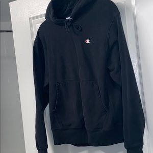 Black champion hooded jacket